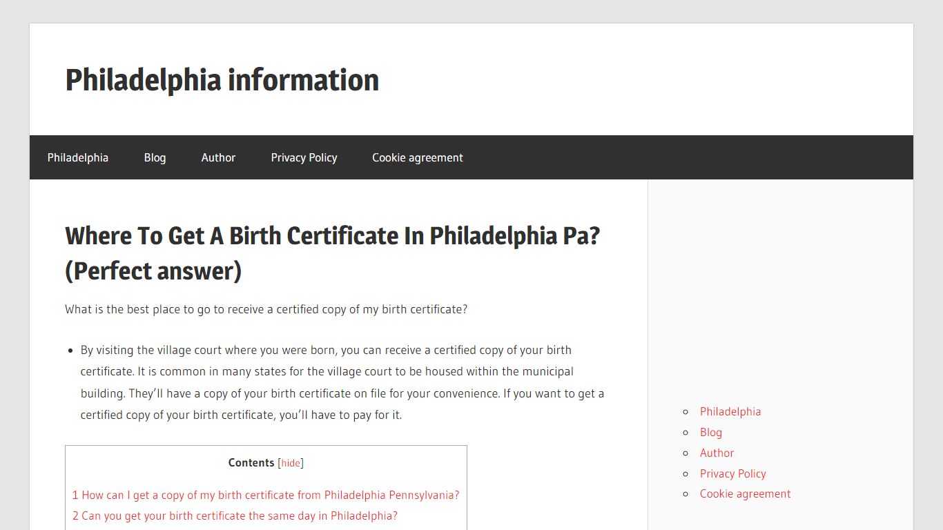 Where To Get A Birth Certificate In Philadelphia Pa? (Perfect answer)