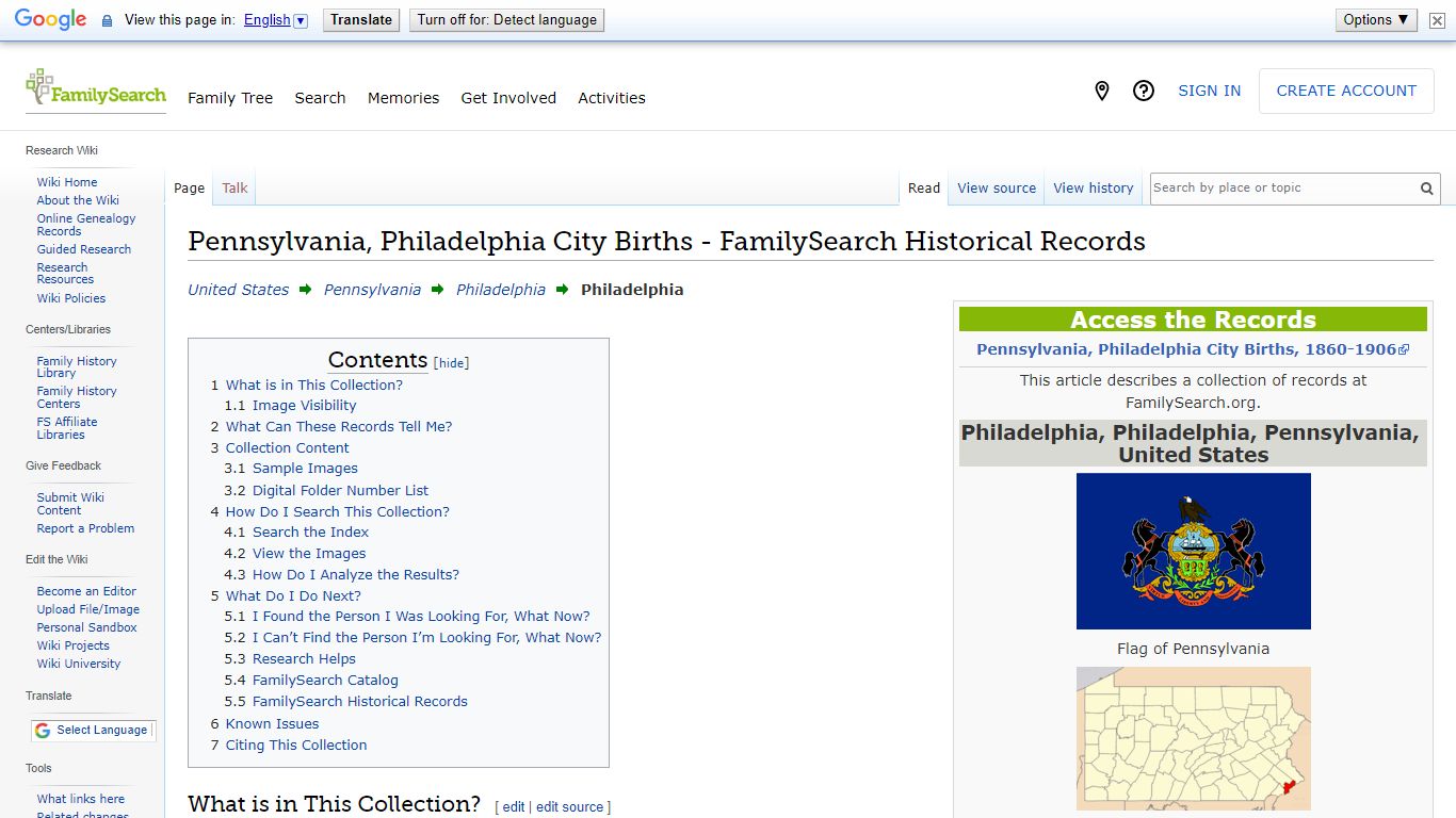 Pennsylvania, Philadelphia City Births - FamilySearch Historical Records